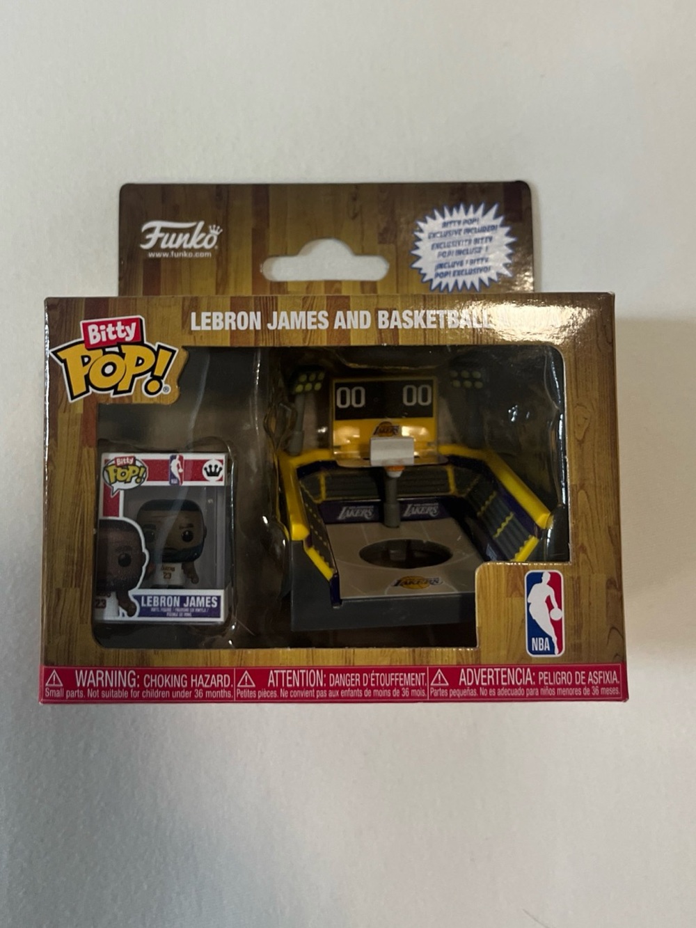 Funko Bitty Pop! NBA LeBron James LA Lakers Arena Brand New